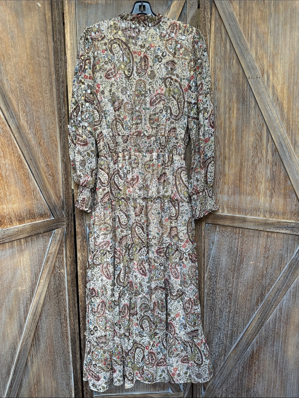 Vince Camuto Multi Paisley Tiered Maxi Dress - Picture 3 of 8
